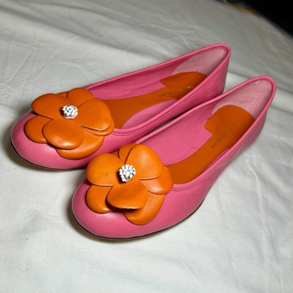 Antonio Melani Corky600 Leather Flats – Vintage 2000s • NIB • Size 8.5M